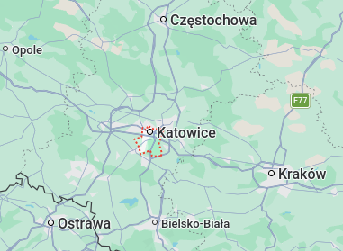 Mapa zasięgu działania kapeli